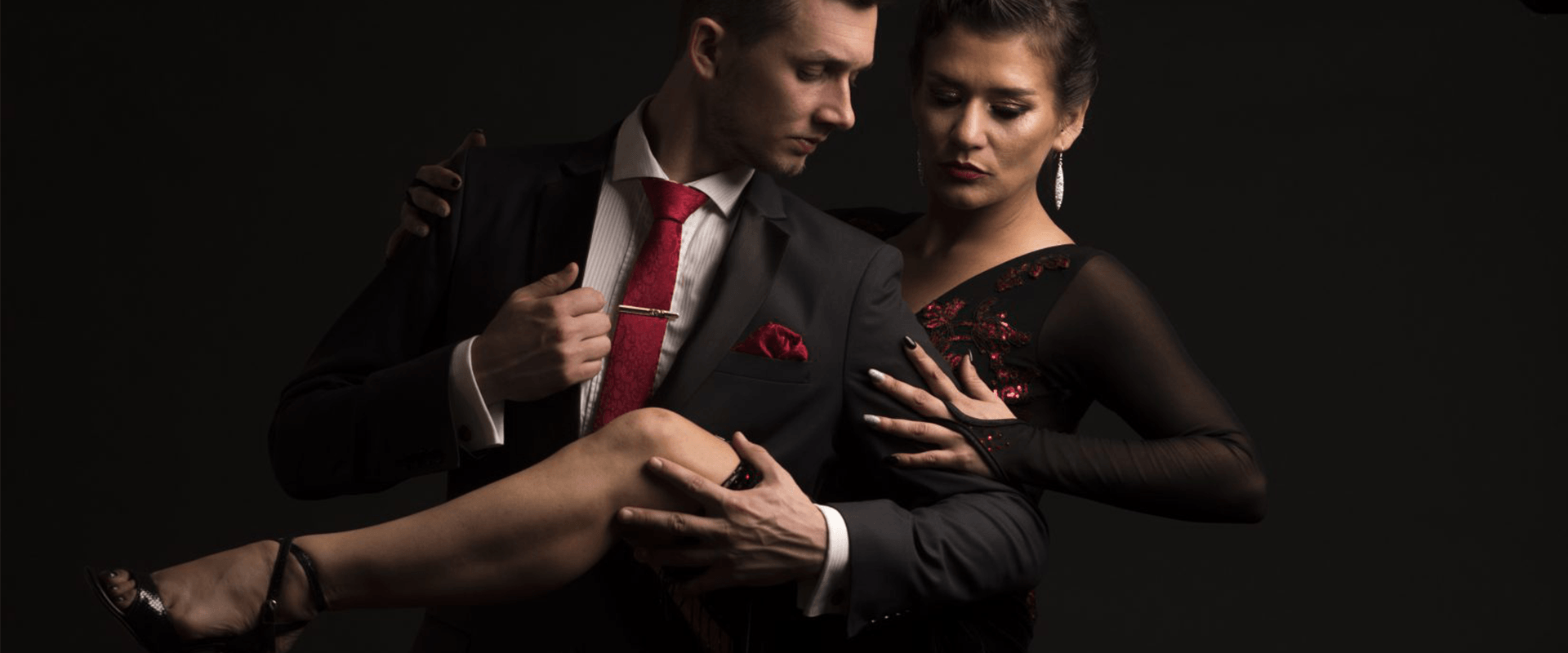 tijdens tango dansles in Den Haag